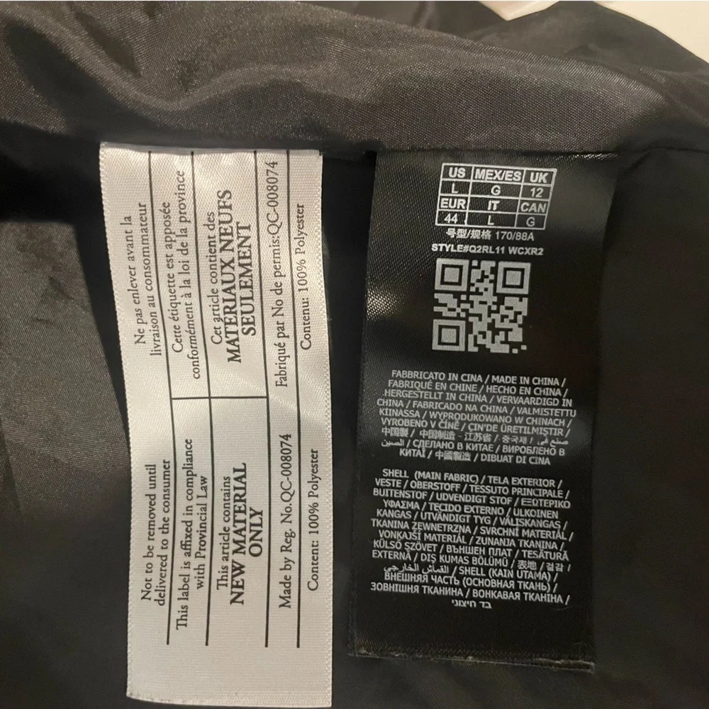GUESS black puffer/bomber jacket - Picture 5 of 5
